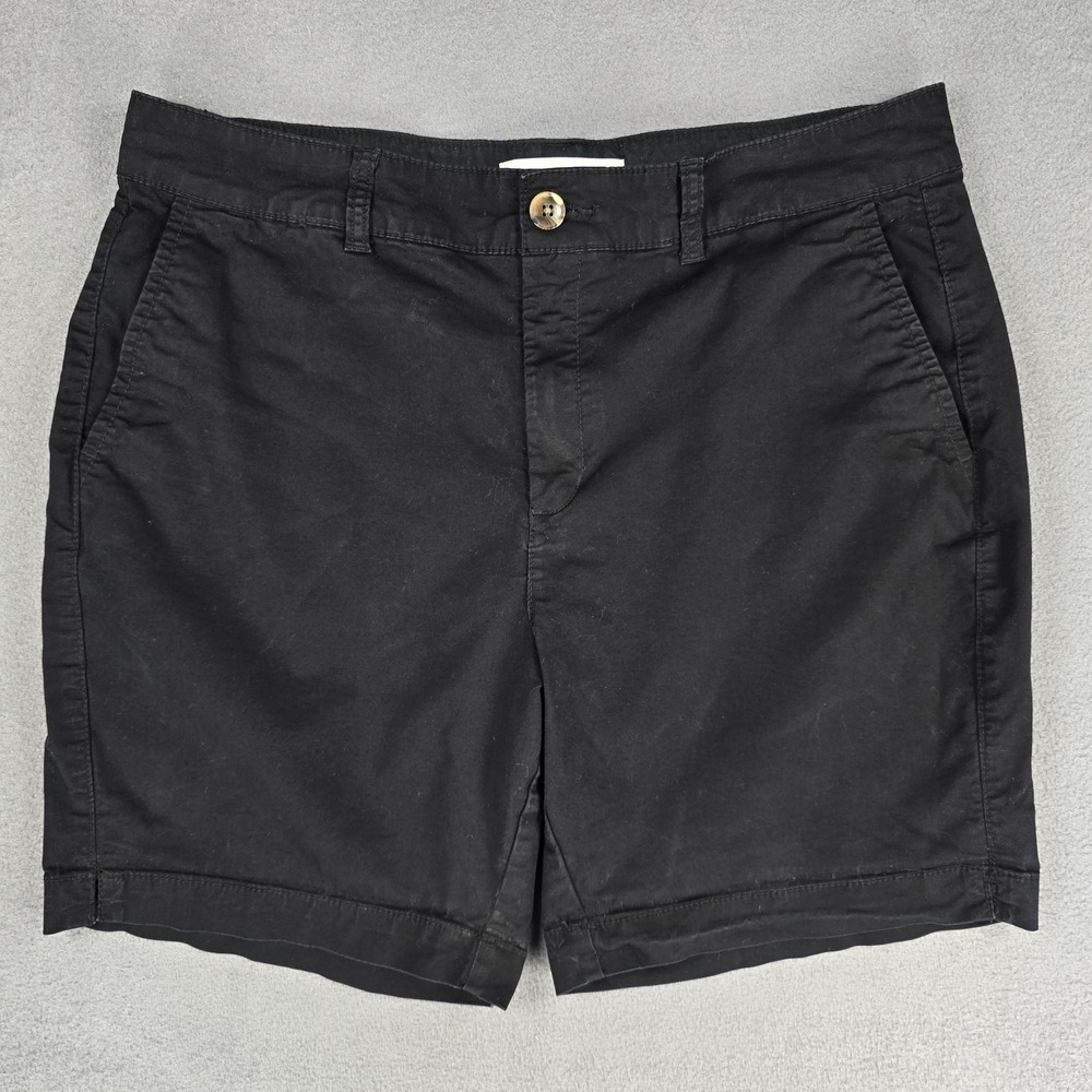 Old Navy Shorts Womens 12 Black Everyday High Rise Chino Twill Casual Summer